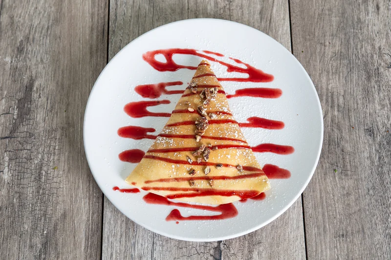 Sweet Turkey Crêpe dish at Crepeccino