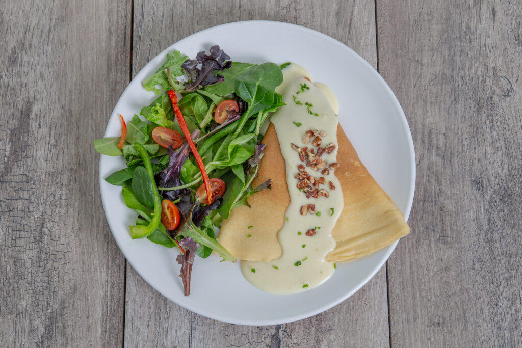 Brie Turkey Crêpe dish at Crepeccino