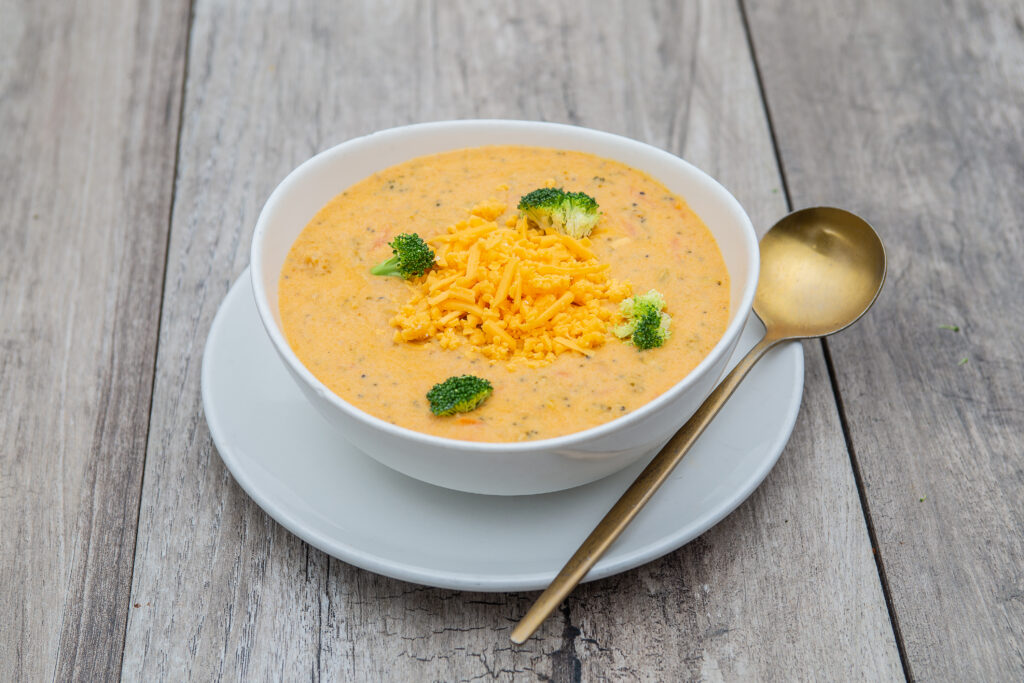 Broccoli Cheddar Soup dish at Crepeccino