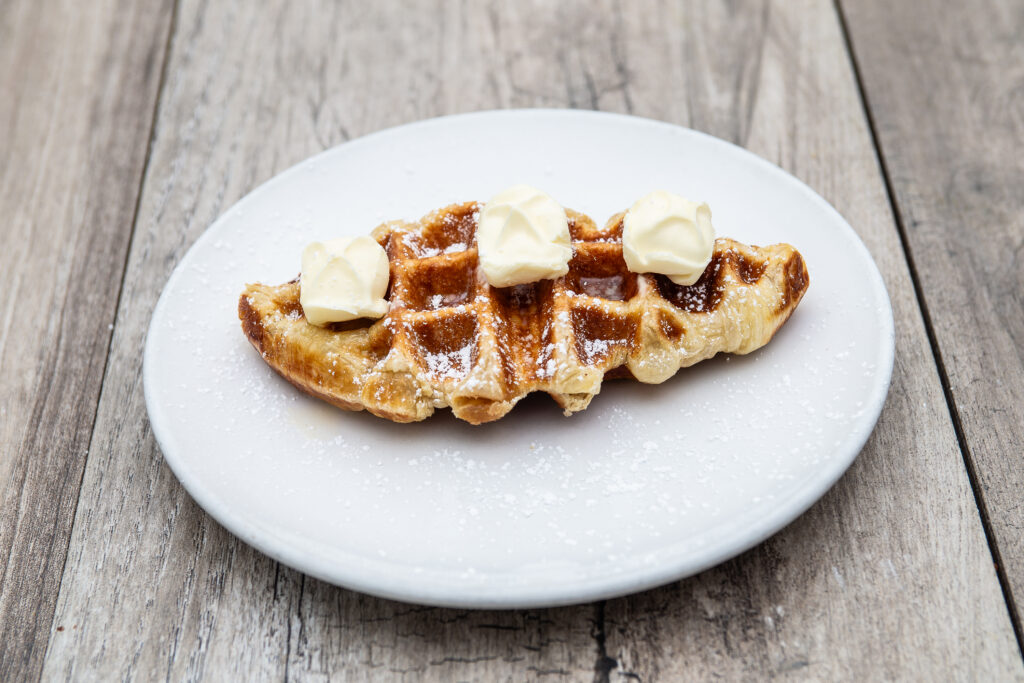 Butter Croffle dish at Crepeccino