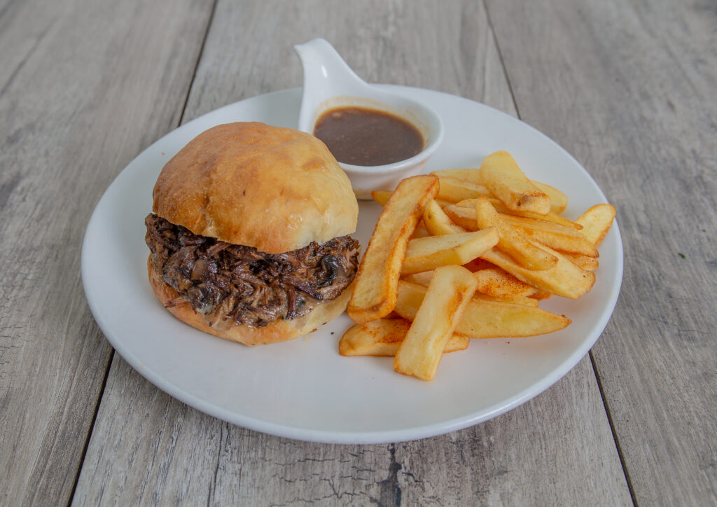 French Dip Sandwich dish at Crepeccino