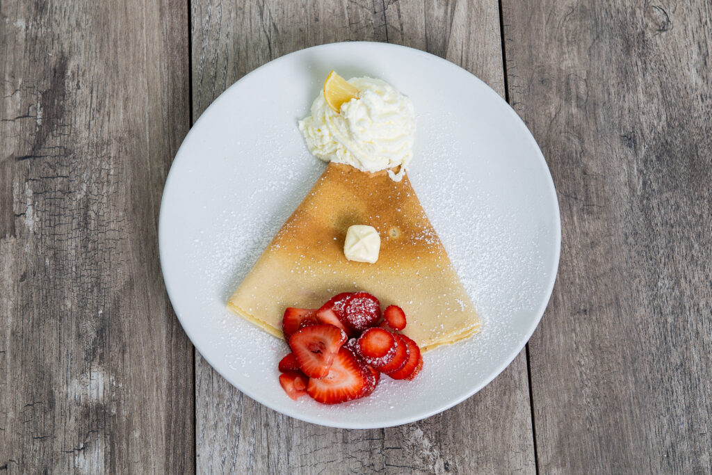 Lemon Sugar Crêpe dish at Crepeccino