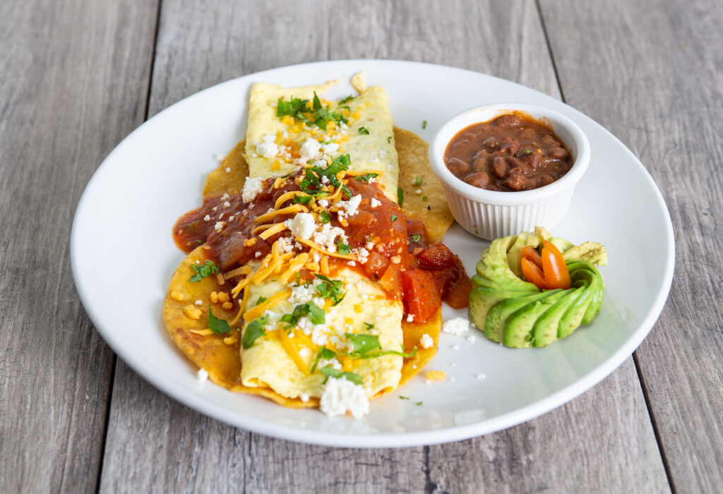 Ranchero Omelette dish at Crepeccino