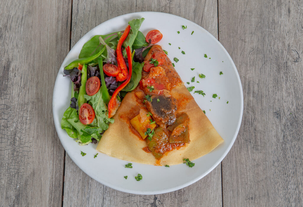 Ratatouille Crêpe dish at Crepeccino
